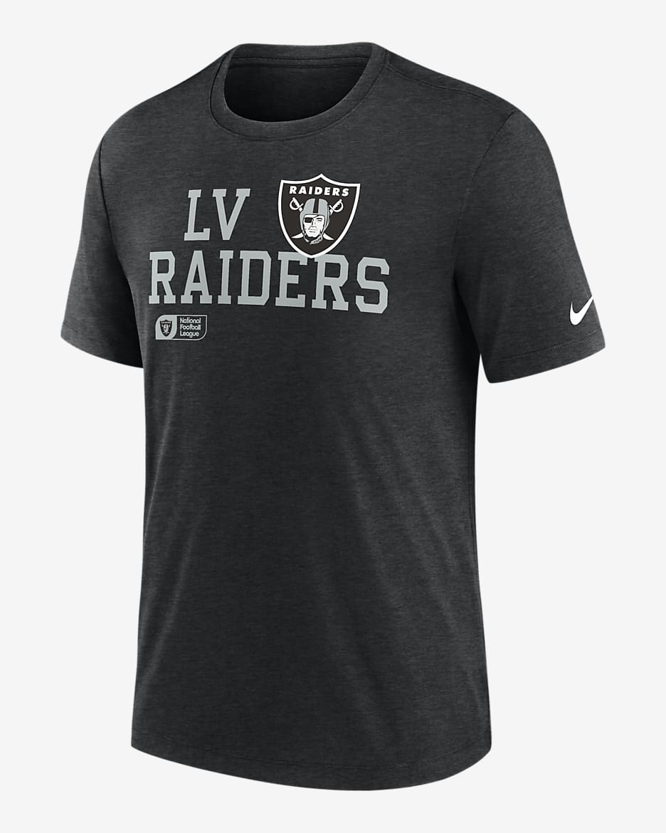 Las Vegas Raiders Overlap Lockup Men s Nike NFL T Shirt. Nike